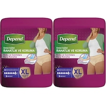 Depend Emici Külot Kadın Hasta Bezi Extra Büyük XL 2 x 9'Lu