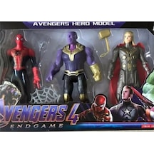 Işıklı Kahraman Spiderman Thanos Ve Thor 3 Lü Set