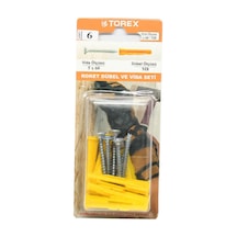 Roket Dübel 8mm Sunta Vidası 5x60 - 1 Paket: 6 Adet - 762157621 Diğer