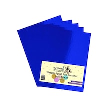 Mavi 50x70 Metalik Aynalı Fon Kartonu 5 Adet 1 Paket Artlantis Aynalı Metalik Fon Kartonu