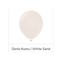 12 Inç Standart Boy Retro Balon 20 Adet Deniz Kumu A