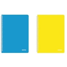 Mopak Neon Serisi A4 Spiralli Pp Kapak Defter 72 Yp Kareli 2'li