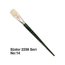 Südor 2258 Seri Düz Kesik Uçlu Kıl Fırça No 14