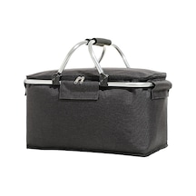 Katlanabilir Yalıtımlı Sızdırmaz Katlanabilir Soğutucu Çanta, Güçlü Alüminyum Çerçeveli Çok İşlevli Alışveriş Arabası, Yiyecek Ve İçecekleri Soğuk Tutar Çok Renkli