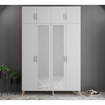 Açelya Portmanto Vestiyer Meşe Beyaz M8- 180 cm Açelya Portmanto Vestiyer Meşe Beyaz M8- 180 cm