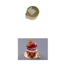 Dilim Yuvarlak Pasta Altlığı Kalın Mendil 100 Adet Gold 11 Cm Gold 100 X 150