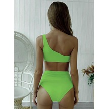 Deep Beach Halkalı Tek Omuzlu Bikini Üstü Db20010bu 001