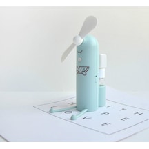 Cbtx Yaratıcı Cep Telefonu Braketi Karikatür Sprey Mini Fan Taşınabilir Usb Fan Yeşil
