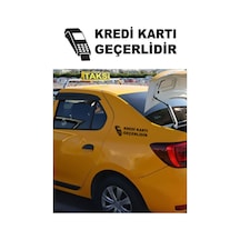 Kredi Kartı Geçerlidir Sticker 2 Adet Siyah 20 6 Cm