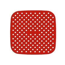 Ayrex Renkli Isıya Dayanıklı Yıkanılabilir Silikon Fırın Ve Airfryer Kare Pişirme Matı 21,5 Cm