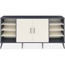 Arges Konsol 9 Raflı 2 Kapaklı 176x30x83 Antrasit-aytaşı/aytaşı Aytaşı/aytaşı