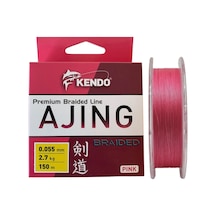 Kendo Ajing 150m 0.055mm Premium Braided Line Pink Örgü İp Misina