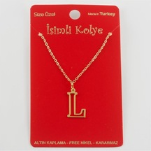Prinç - 757 - - Nazblsmm - Harfli Kolye Çok renkli