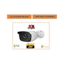 4Mp 36 Led Dış Mekan Poeli İp Güvenlik Kamerası