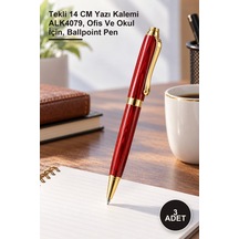 3 Adet Tükenmez Kalem Tekli 14 Cm Yazı Kalemi Alk4079, Ofis Ve Okul İçin, Ballpoint Pen 1
