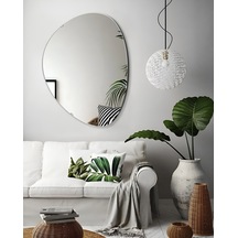 90 Cm X 60 Cm 4 Mm Armut Ayna Gerçek Gümüş Ayna 1 Adet