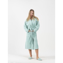 Bukle Şalyaka Bornoz Unisex %100 Pamuk Ev Otel Spa Banyo Bornozu 001