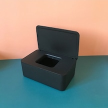 Siyah Plastik Islak Mendil Kutusu Masaüstü Saklama Kutuğu Multifonksiyonlu Toz Koruma Kapaklı Ofis Maskesi Kutusu A597 Siyah Siyah