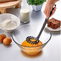 Modern Spiral Çırpıcı Yanmaz Yapışmaz Çizmez Sıcaklığa Dayanıklı Pratik Çırpıcı 28 Cm Silikon Diğer