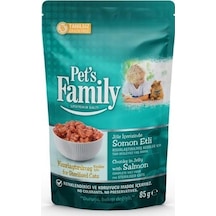 Pet's Family Kısırlaştırılmış Somonlu Yetişkin Kedi Maması 85 G