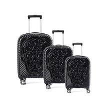Ççs 5186 Parlak Polıkarbon 3 Lü Valiz Seti-turkuaz Turkuaz