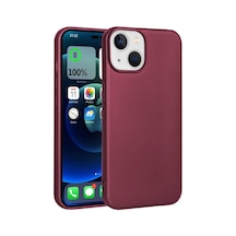 Zore İphone 14 Uyumlu Ogaa Premier Silikon Kılıf-mürdüm