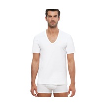 Kom Enrico V Yaka 2'li Fanila T-shirt