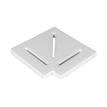 Gemaş Havuz Savak Kanal Köşe Parçası Plastik 20 cm 90° (Adet)-Top