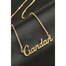 Candan İsimli Kolye -sarı N701 altın