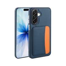 Zore Galaxy A17 Kılıf Kartlıklı Zore X-kart Silikon Kapak - Lacivert