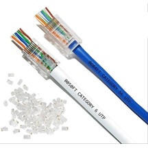Yeni Nesil Delikli Cat6 Ez Rj45 Konnektör Utp Jack 100 Adet