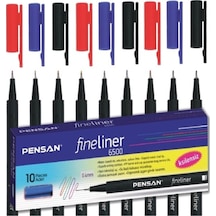 0.4 Mm 6500 Fineliner 3 Farklı Renk Toplam 9 Adet Kalem