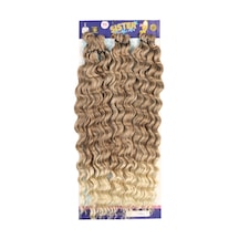 Sister Afro Dalgası Saç - Küllü Kumral / Platin Ombreli 12-613