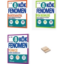 Lgs 8. Sınıf Kök Matematik Fen Bilimleri Ve Türkçe Soru Bankası 3lü Set + Telefon Standı