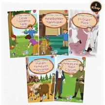 Çocuklar İçin Nurdan Hikayeler Seti - 5 Kitap Takım - Metin Özmen - Aksa Çocuk