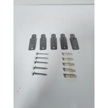 Yangın Tüpü Askı Aparatı Metal 5'li Set Vida Dübel Dahil