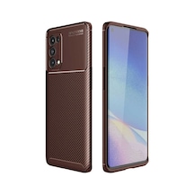 Lexroo Oppo Reno 5 5g Kılıf Negro Silikon Kılıf - Kahverengi