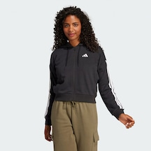 Black/whıte Adidas Kadın Günlük Kapşonlu Tek Üst W 3s Ft Fz Hd Je0052 Siyah