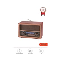 Torima D56 Ahşap Nostaljik Uzaktan Kumandalı Radyo Bluetooth Hoparlör