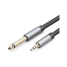 3.5mm To 6.35mm Gitar Kablosu 3 M - Siyah Hdx1080