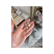 Yıldız Ve Kalp Model Küpe Metalik