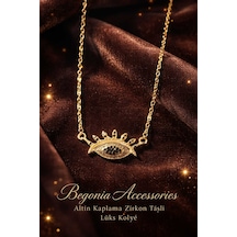 İthal Çelik Altın Kaplama Kolye Zincir Set Figürlü Zirkon Taşlı Paslanmaz Kararmaz Unisex 45cm+5cm Boy - 9 Altın