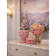 Dekoratif - Salon Seti Full Kırmızı Zebra Gold