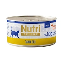 Nutri Feline Tavuk Etli Tahılsız Yetişkin Kedi Konservesi 70 Gr