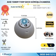 Mini Boyutlu Ahd 1080p Ve 720p Dönüşümlü Gece Görüşlü Dome Kamera