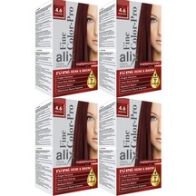 Alix 50Ml Kit Saç Boyası 4.6 Ateş Kızılı (4 Lü Set)