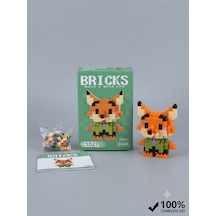 Bricks Yapım Seti - Nick Wilde Modeli - 134 Parça - Koleksiyonluk Figür