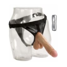 Erofoni Yeni Nesil Ultra Realistik 21 CM Belden Bağlamalı Protez Takma Titreşimli Realistik Vibratör Penis