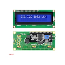 IIC I2C Seri 1602A 2x16 Mavi Karakter LCD Modül Display Ekran 5V Beyaz Arka ışık