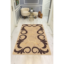 Modern Desenli Dijital Baskı Kaymaz Taban Halı H0181 Renkli